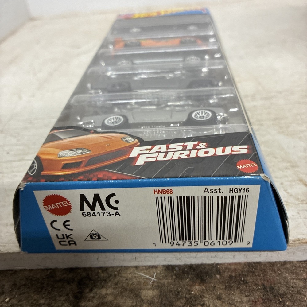 Mattel Hot Wheels Fast & Furious 5 Car Multipack 1/64 Scale Nib - Picture 6 of 6